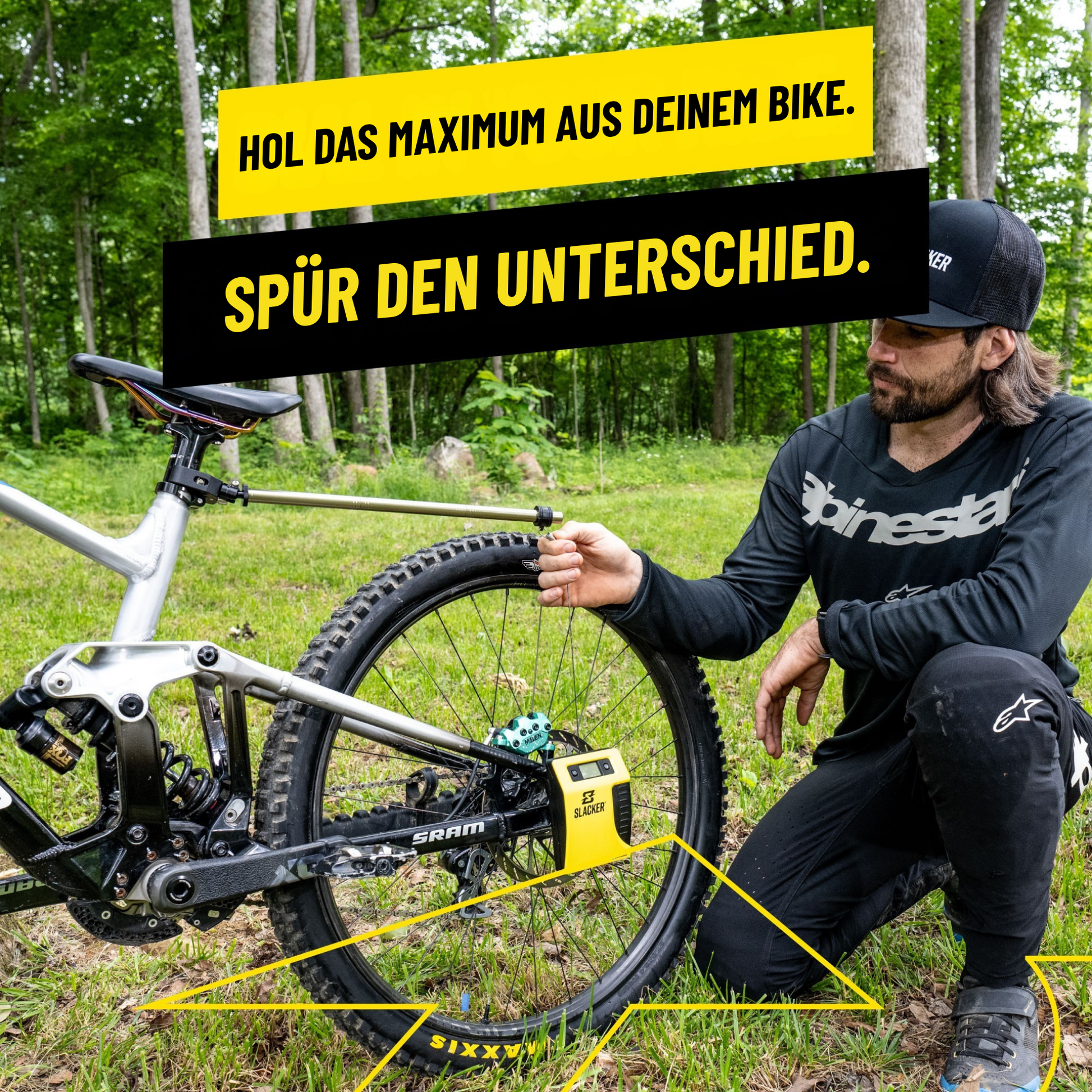 rennrad tool Slacker Tool MTB Pro Kit – Digitales SAG-Messgerät – Radsporttechnik Lorey
