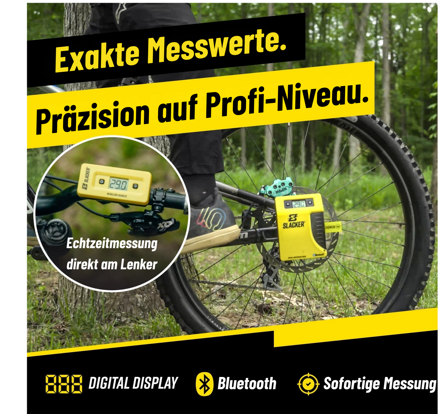 Slacker Tool MTB Pro Kit – Digitales SAG-Messgerät